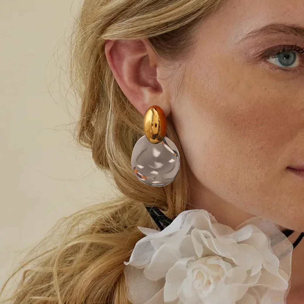 [GALE]Destiny Chunky Gold Drop Earrings