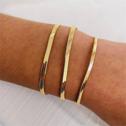 [GALE]Vida Gold Herringbone Bracelet
