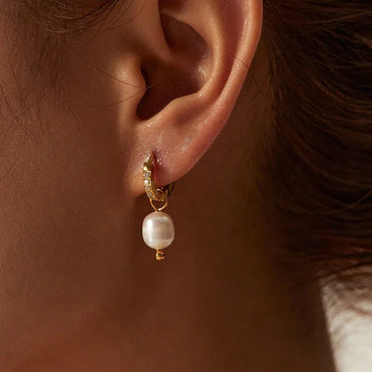 [GALE]Sara Pearl Earrings