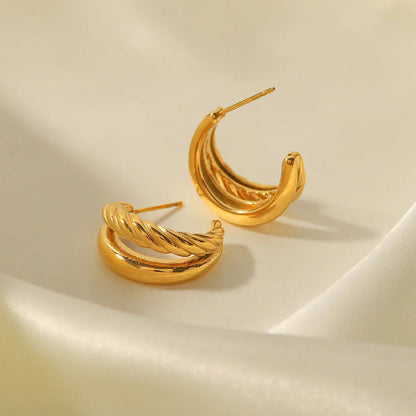 [GALE]Cecilia Layered Earrings