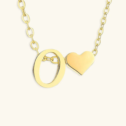 [GALE]Ria Initial Letter Gold Necklace