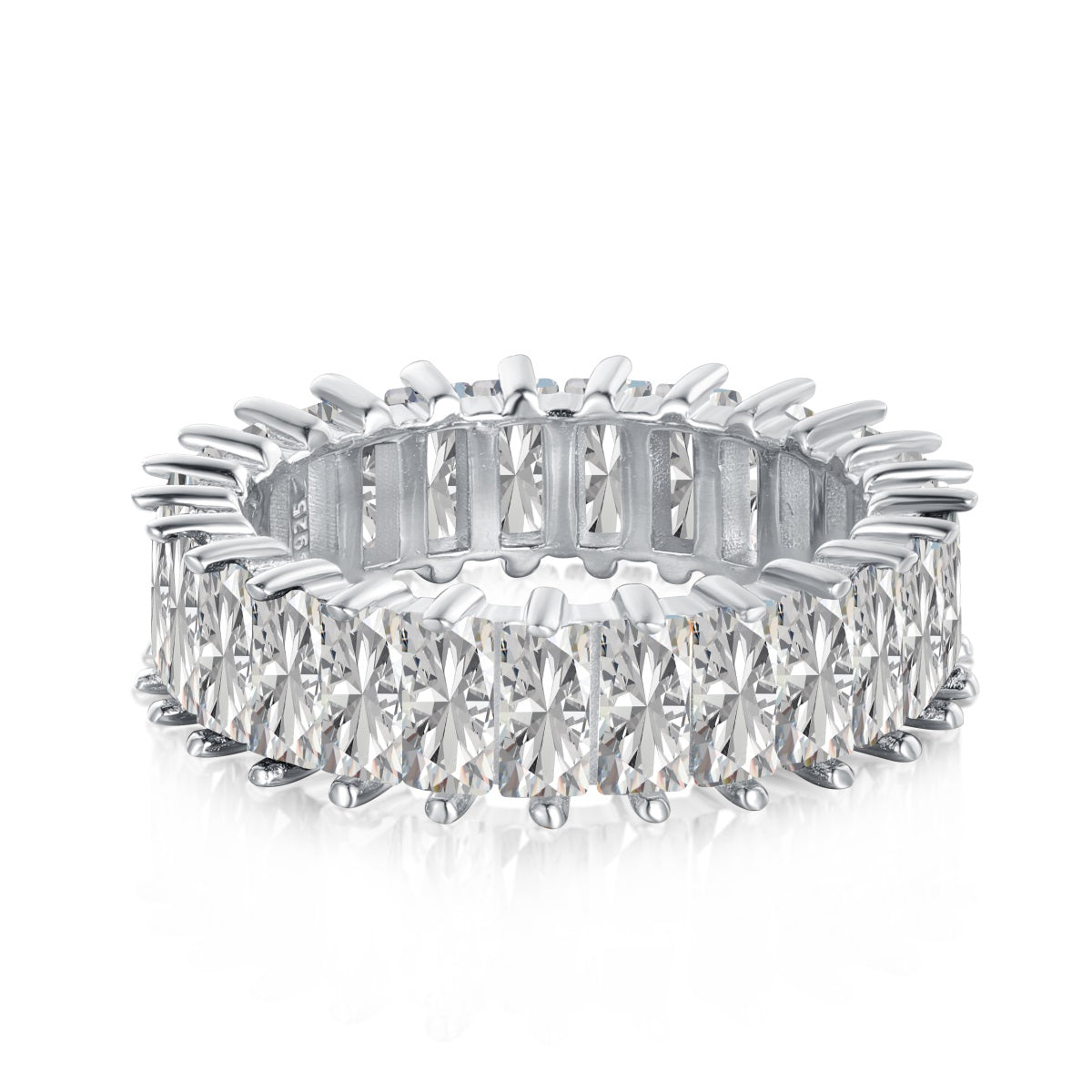 [GALE]Unique Colorful Radiant Cut RIng