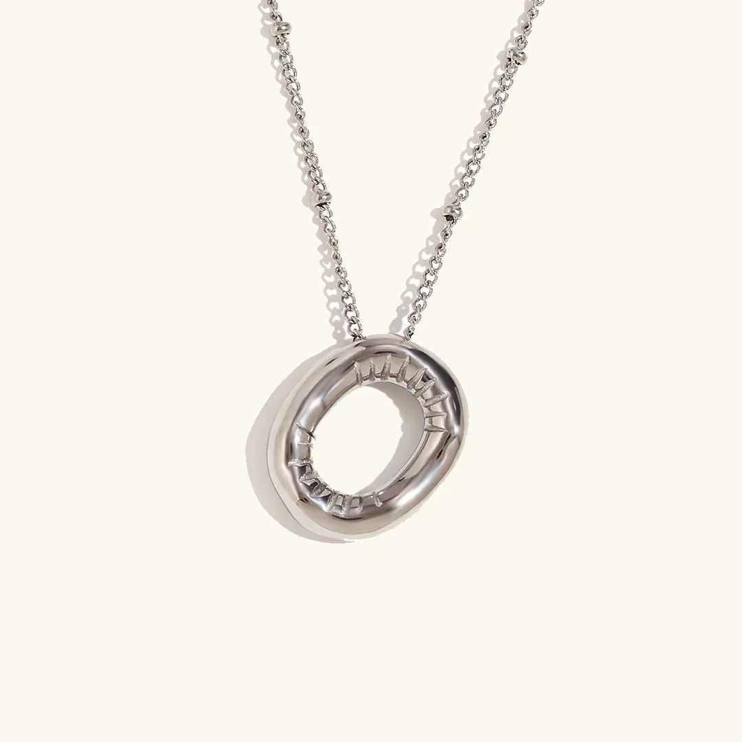[GALE]Balloon Gold Initial Necklace
