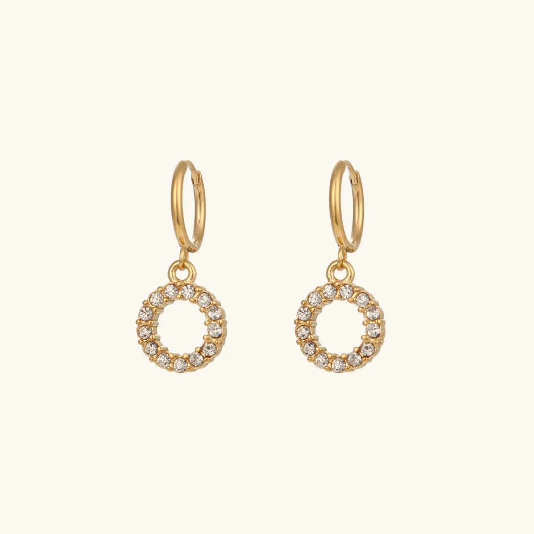 [GALE]Wilhemina Initial Letter Earrings
