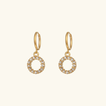[GALE]Wilhemina Initial Letter Earrings