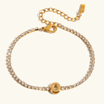 [GALE]Avaria Bubble Letter Tennis Bracelet