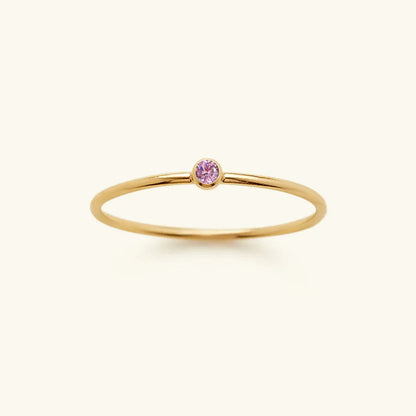 [GALE]Amelia Birthstone Stacker Ring