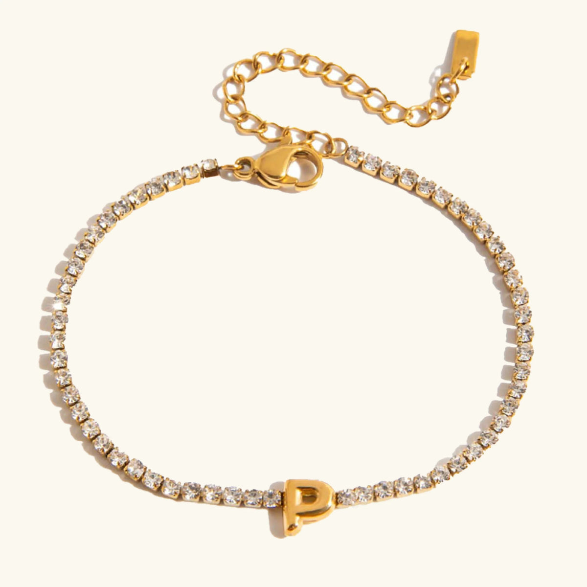 [GALE]Avaria Bubble Letter Tennis Bracelet