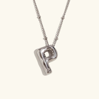 [GALE]Balloon Gold Initial Necklace