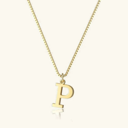 [GALE]Therese Letter Initial Gold Necklace