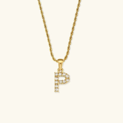 [GALE]Maeve Letter Initial Diamond Necklace