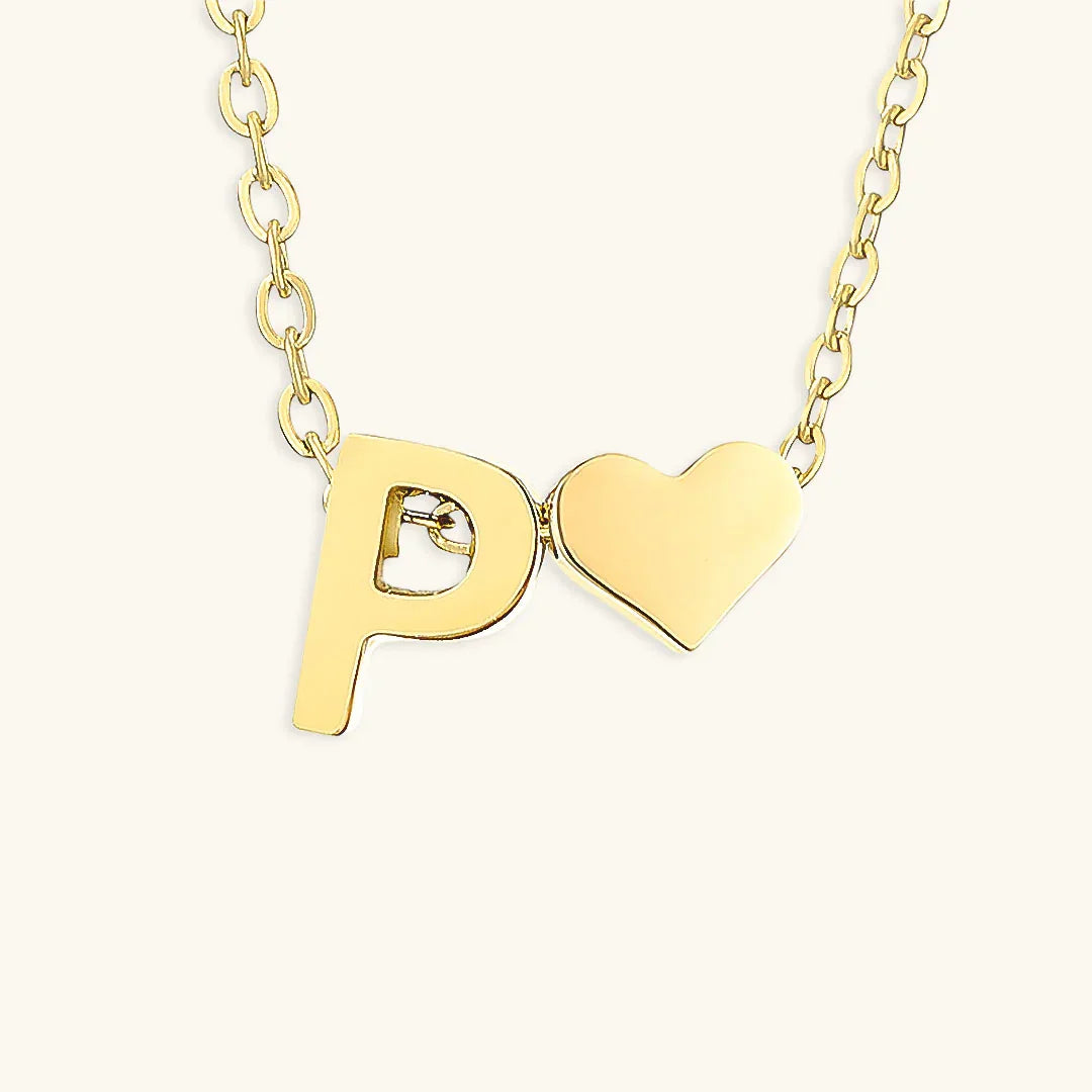 [GALE]Ria Initial Letter Gold Necklace
