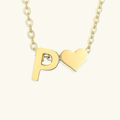 [GALE]Ria Initial Letter Gold Necklace