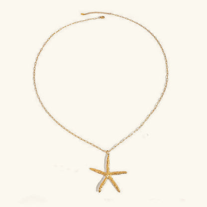[GALE]Claudia Gold Starfish Necklace