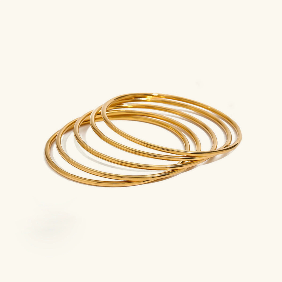 [GALE]Shannon Gold Bangle Set