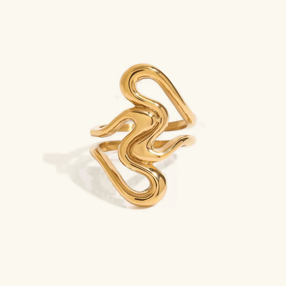 [GALE]Corina Abstract Gold Ring