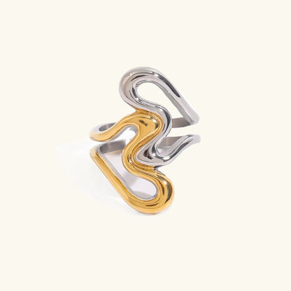 [GALE]Corina Abstract Gold Ring