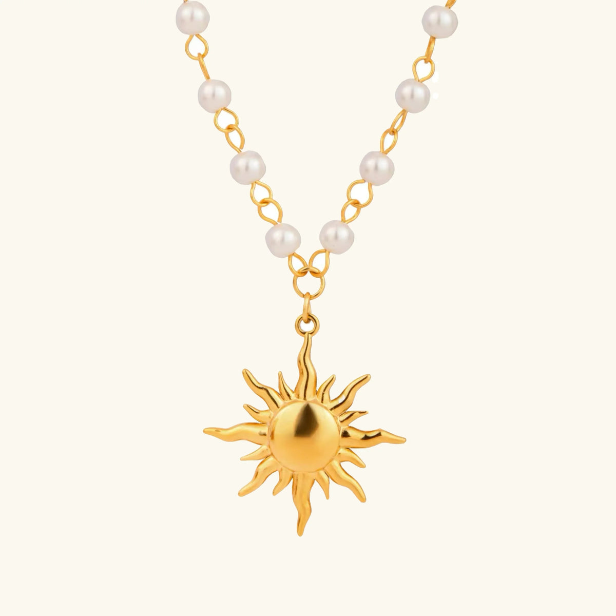 [GALE]Apollo Sun Pearl Necklace