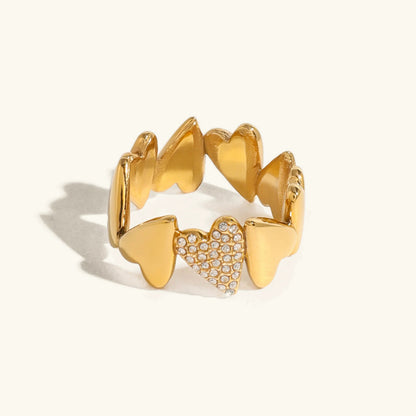 [GALE]Ciel Diamond Hearts Ring