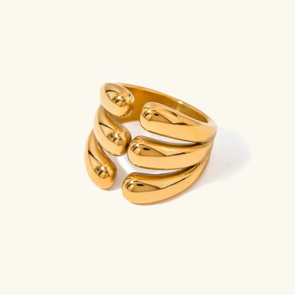 [GALE]Cassiel Layered Gold Ring