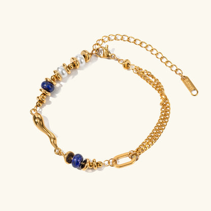 [GALE]Quintessa Layered Chain Pearl Bracelet