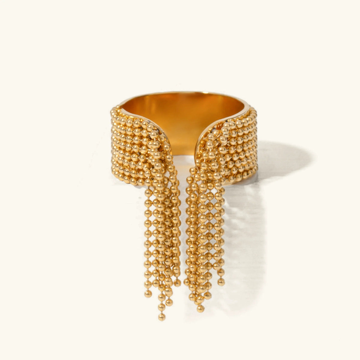 [GALE]Krystelle Gold Tassel Ring