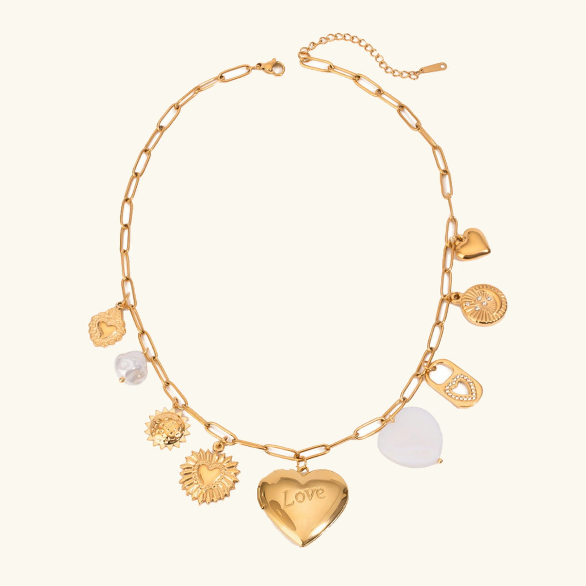 [GALE]Lianne Gold Heart Locket