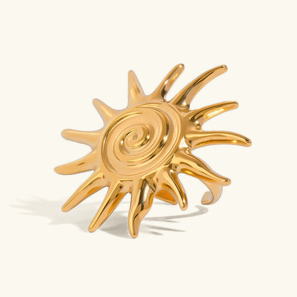[GALE]Solstice Golden Sun Ring