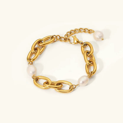 [GALE]Ysabel Chunky Freshwater Pearl Bracelet