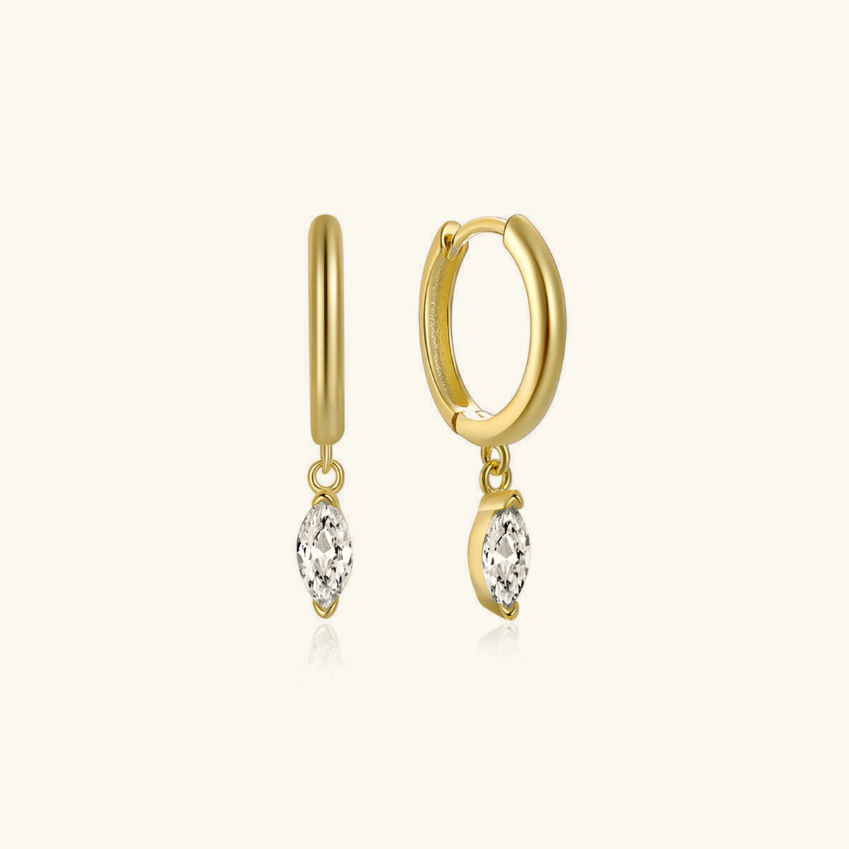 [GALE]Lacey Diamond Hoops
