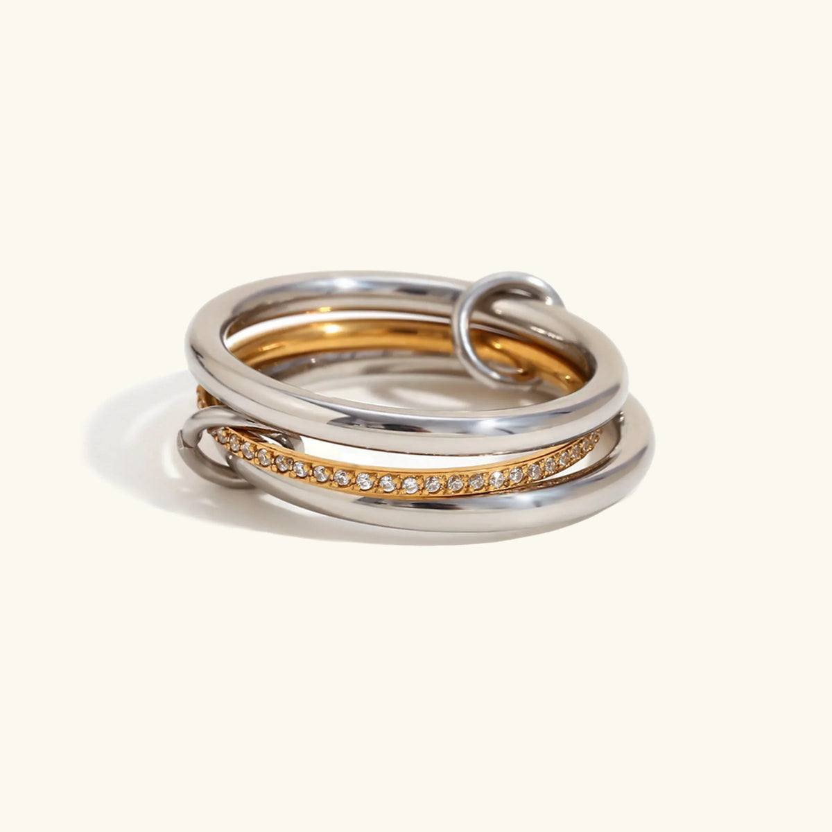 [GALE]Belinda Diamond Ring Stack