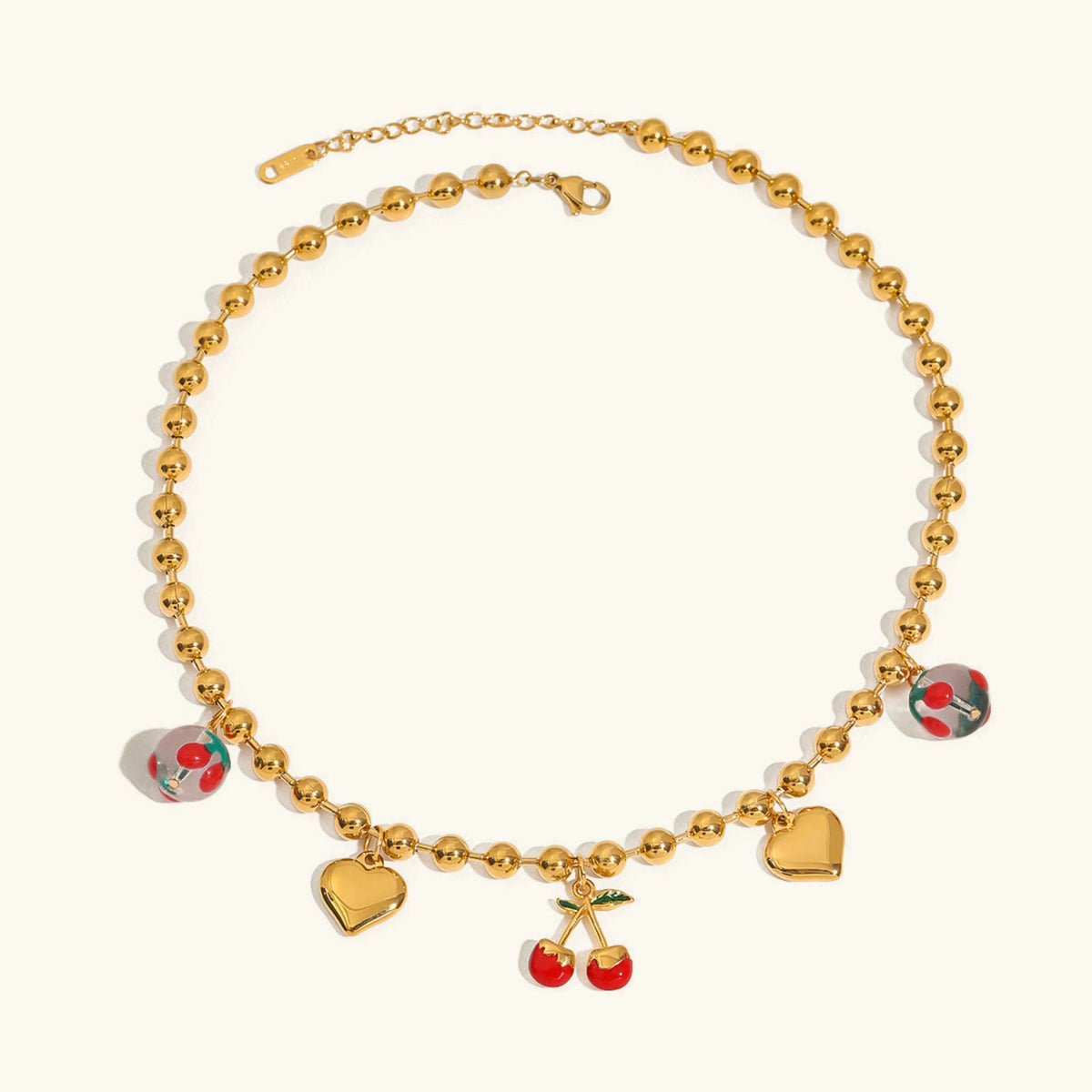 [GALE]Kai Gold Cherry Necklace