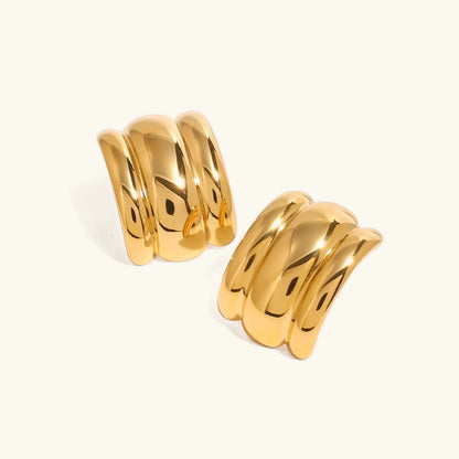 [GALE]Angela Gold Arch Earrings