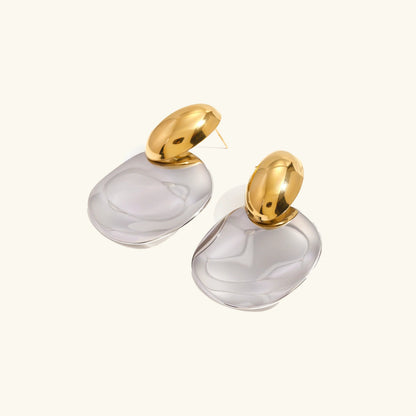 [GALE]Destiny Chunky Gold Drop Earrings
