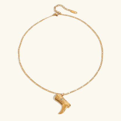 [GALE]Makayla Gold Boot Pendant