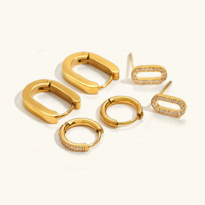 [GALE]Ryleigh Diamond Hoop Bundle