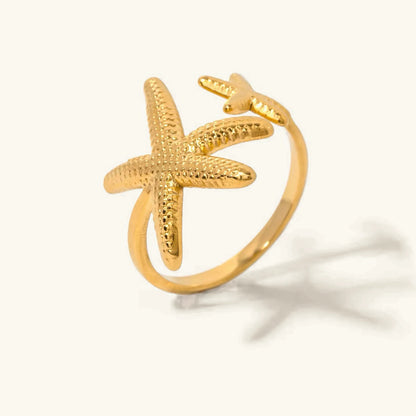 [GALE]Seastar Gold Starfish Ring