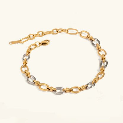[GALE]Addison Two Tone Gold Bracelet