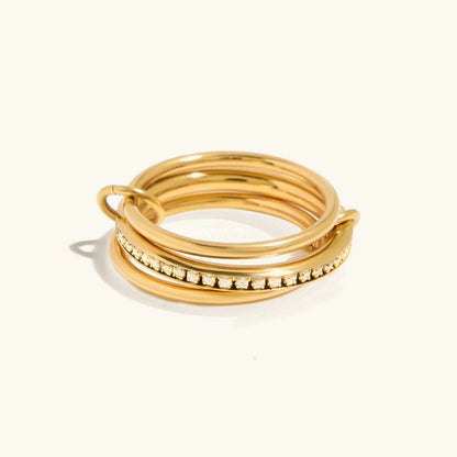 [GALE]Divine Diamond Ring Stack