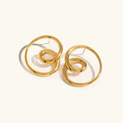 [GALE]Angelique Golden Twist Earrings
