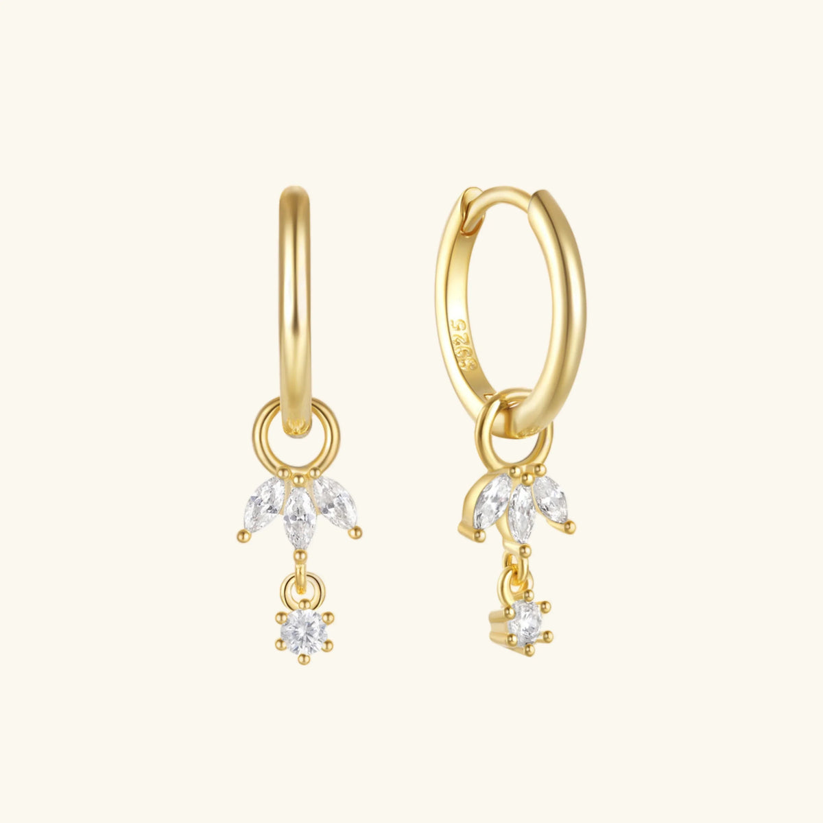 [GALE]Brooke Removable Charm Hoops