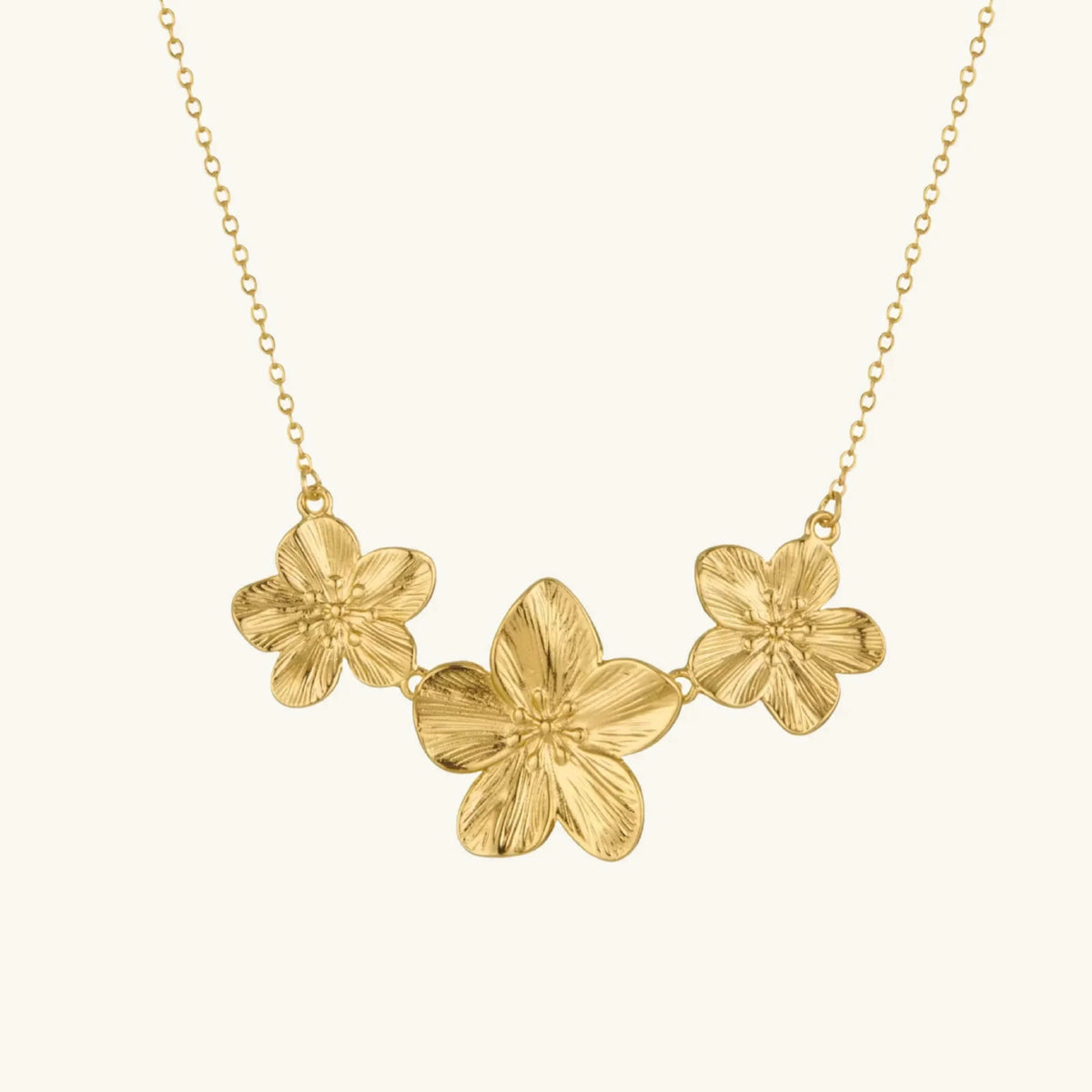 [GALE]Millie Gold Flower Necklace