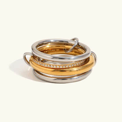 [GALE]Stella Diamond Ring Stack