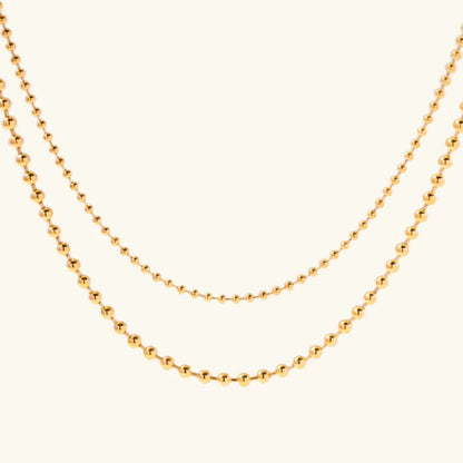 [GALE]Layered Ball Chain Necklace