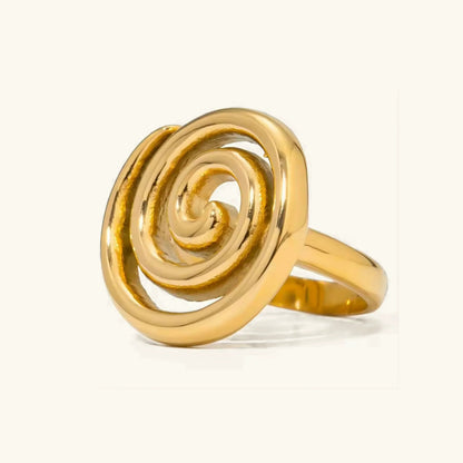 [GALE]Christy Spiral Gold Ring
