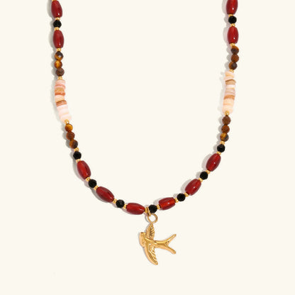 [GALE]Sierra Tiger Eye Beads Necklace
