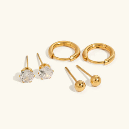 [GALE]Megan Diamond Earring Bundle