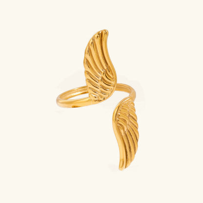 [GALE]Sparrow Gold Wing Ring