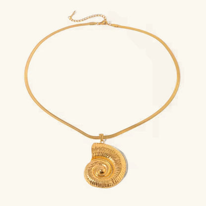 [GALE]Cascadia Nautilus Gold Necklace