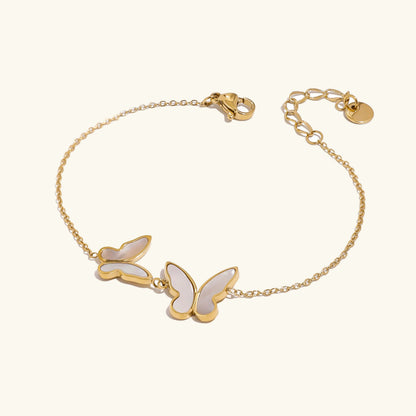 [GALE]Blaire Butterfly Pearl Bracelet